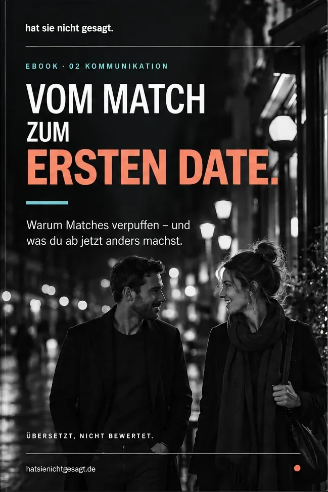 Cover des eBooks Vom Match zum ersten Date